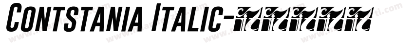 Contstania Italic字体转换